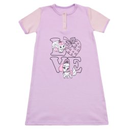 Ночная сорочка для девочки Модель 350-082 Лаванда Love