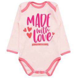 Боди для девочки Модель 6220-082 Пудра Love