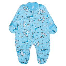 Спальник для мальчика Модель 7165-023 Голубой Мишки