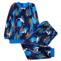 Пижама для мальчика Модель 329-573 Синий Акулы