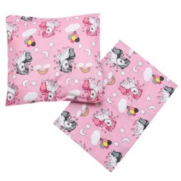 Комплект постельного белья детский Модель 901-283 Розовый Единорожки