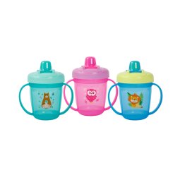 Поїлка - непроливайка з ручками і твердим носиком 7021 об'єм 250 мл Колір 