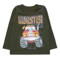 Реглан для хлопчика Модель 4192-452 Хакі Monster Truck 