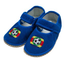 Тапочки для мальчика Модель 20210005 Синий Цветной Мяч