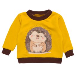 Джемпер детский Модель 4264-782 Горчичный Ежик