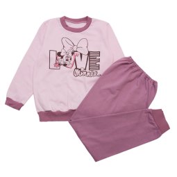 Піжама для дівчинки Модель 349-042 Рожевий+пильна троянда Mikki 