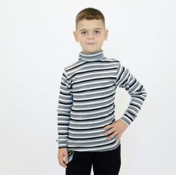 Водолазка дитяча рубчик начіс 404-184 Сірий