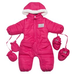 Комбинезон зимний детский Модель 202301 Малиновый