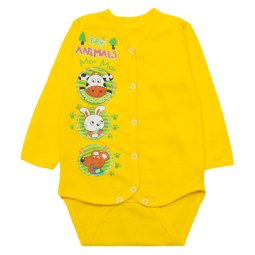 Боді дитячий Модель 6139-042 Жовтий Animals 