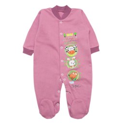 Человечек для девочки Модель 7119-042 Пыльная роза Animals