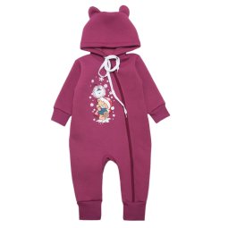Комбинезон для девочки Модель 7184-352 Сливовый Мишка