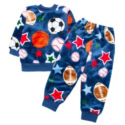 Пижама для мальчика Модель 329-573 Темно-синий Мячи