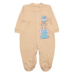 Человечек детский Модель 7119-082 Бежевый Зверята