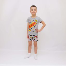 Комплект для мальчика кулир 2312-013 Серый Бэтмен