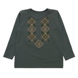 Джемпер для хлопчика Модель 4287-452 Темно-оливковий 