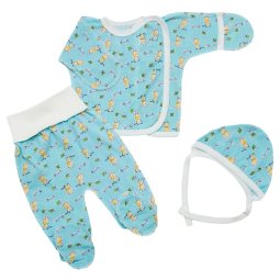 Комплект дитячий Модель 647-023 М'ятний Жирафи 
