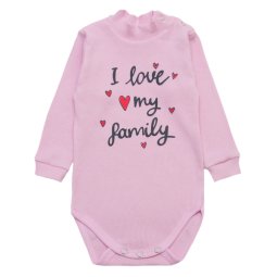 Боди-гольф для девочки Модель 6237-172 Светло-розовый Family