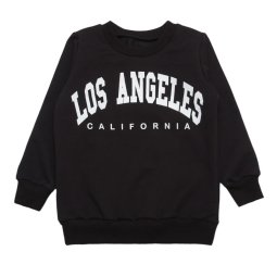 Джемпер детский двухнитка 4234-362 Черный LOS ANGELES