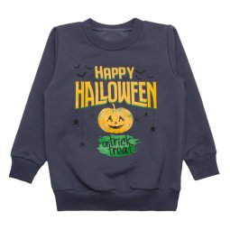 Джемпер для хлопчика Модель 4234-362 Темно-сірий Happy Halloween 
