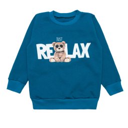 Джемпер дитячий начіс 4234-042 Темно-бірюзовий RELAX