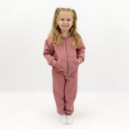 Спортивний костюм для дівчинки тринитка начіс 4293-352 Пильна троянда