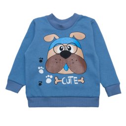 Джемпер для мальчика начес 4264-042 Голубой Puppy