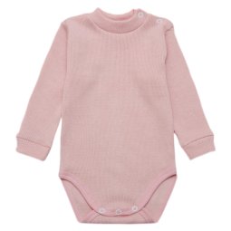 Боді гольф для дівчинки рубчик начіс 6238-182 Пудра уцінка (брак полотна) 