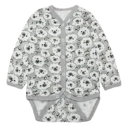 Боді дитячий Модель 614-043 Сірий Овечка уцінка (брак полотна) розмір