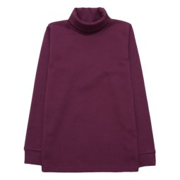 Водолазка для девочки рибана начес 404-822 Сливовый уценка (пятнышки)