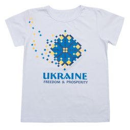 Футболка дитяча стрейч-кулір 2255-451 Піксель уцінка (брак полотна) 