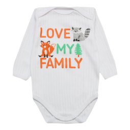 Боди детский интерлок 6220-791 Love my family