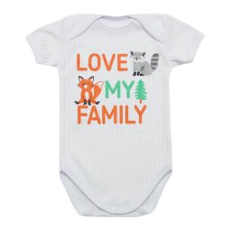 Боді дитячий інтерлок 6113-791 Love my family 