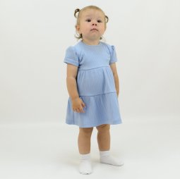 Платье для девочки рубчик 5241-902 Голубой