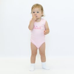 Боді-майка для дівчинки інтерлок 6136-792 Рожевий Sweet 