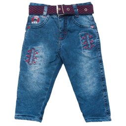 Джинси утеплені для хлопчика Модель ДЖ-002 уцінка (дірка)