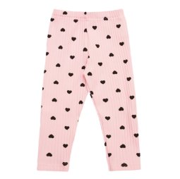 Лосини для дівчинки мустанг 2162-883 Світло-рожевий Маленькі сердечки