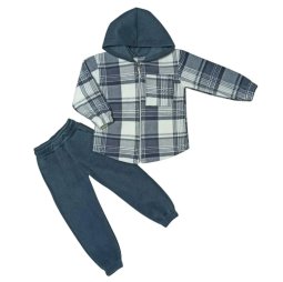 Костюм дитячий фліс П-13102-524 Сірий 