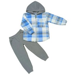 Костюм для хлопчика фліс П-13102-524 Блакитний 