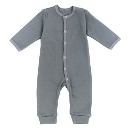 Ромпер дитячий рубчик 7243-502 Сірий