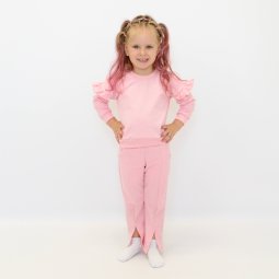 Костюм для девочки двухнитка 4319-362 Пудра уценка (пятно)