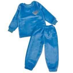 Пижама для мальчика махра МЛ-3242-572 Голубой Акула