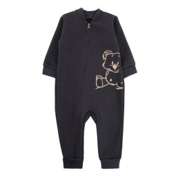 Комбинезон для мальчика трехнитка начес 7259-352 Темно-серый Мишка