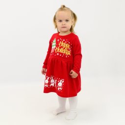 Сукня для дівчинки начіс 5230-042 Червоний Happy Holidays