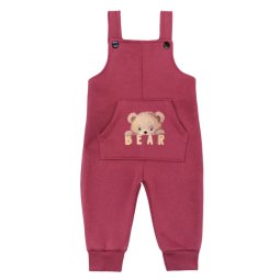 Комбинезон для девочки трехнитка начес 7204-352 Сливовый Bear