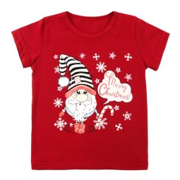 Футболка дитяча стрейч-кулір 2255-452 Червоний Гном