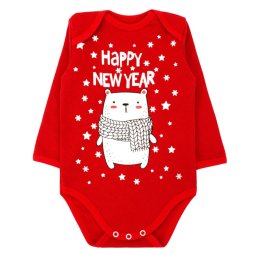 Боді дитячий начіс 6220-042 Червоний Ведмедик 