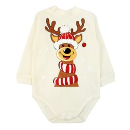 Боді дитячий начіс 6237-042 Молочний Олень