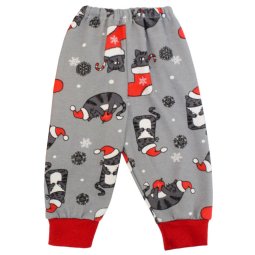 Штанці дитячі начіс 714-033 Темно-сірий Котик