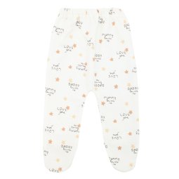 Ползунки детские начес 622-533 Молочный Маленькие звездочки