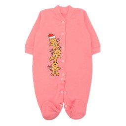 Человечек для девочки начес 7119-042 Коралловый Печенье